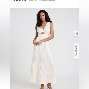 Satin White Maxi Dress